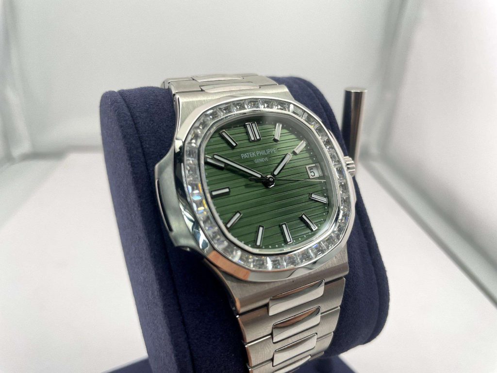 3K Patek Philippe Nautilus Green Diamond Dial