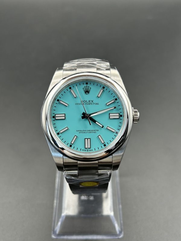 Noob Factory Rolex Oyster Perpetual 124300 41mm Oyster Turquoise Blue Dial Super Clone