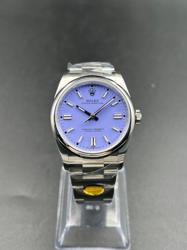 Noob Factory Rolex Oyster Perpetual 126000 36mm Oyster Lavender Purple Dial Super Clone