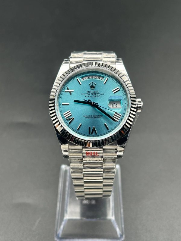 Noob Factory Rolex Day-Date 228239 40mm President IceBlue Dial Super Clone