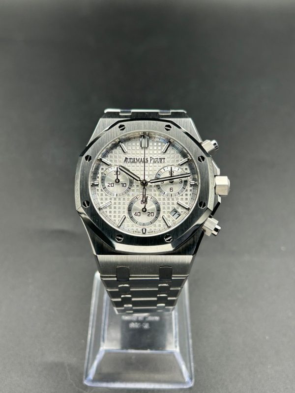 APS Factory Audemars Piguet Royal Oak Chronograph 26240 Steel 41mm White Dial Super Clone