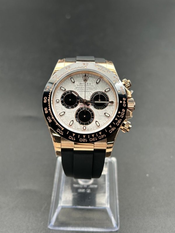 Noob Factory V4 Rolex Daytona 116515LN Rosegold Meteorite Dial Super Clone