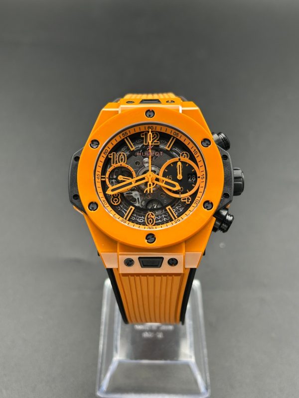 BBF Factory Hublot Big Bang Orange Ceramic 42mm,  Rubber strap,HUB1280 Movement Super Clone