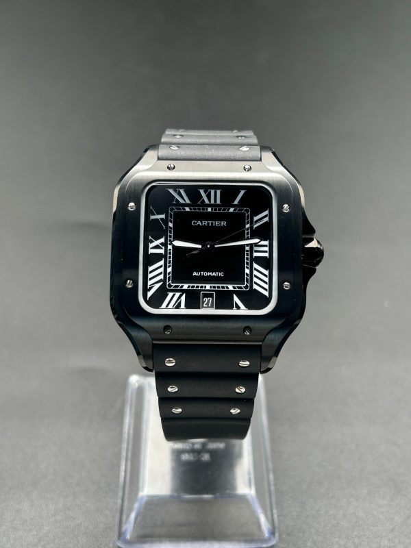 BV Factory Cartier Santos “Black Warrior” 40mm Black Dial Super Clone