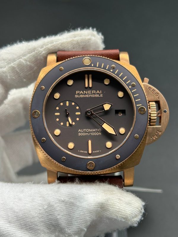 VS Factory Panerai Submersible PAM00968 Bronze Edition Brown Dial 47mm Super Clone