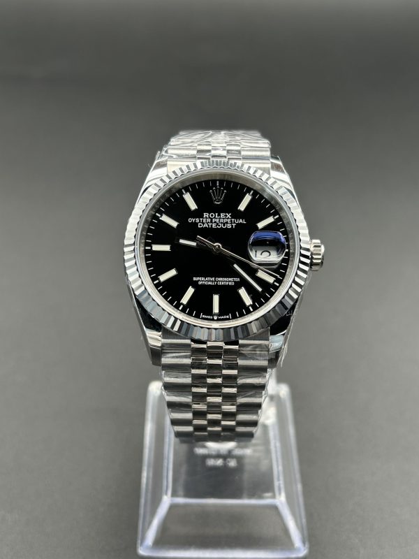 Noob Factory Rolex Datejust 126334 36mm Jubilee Black Dial Super Clone