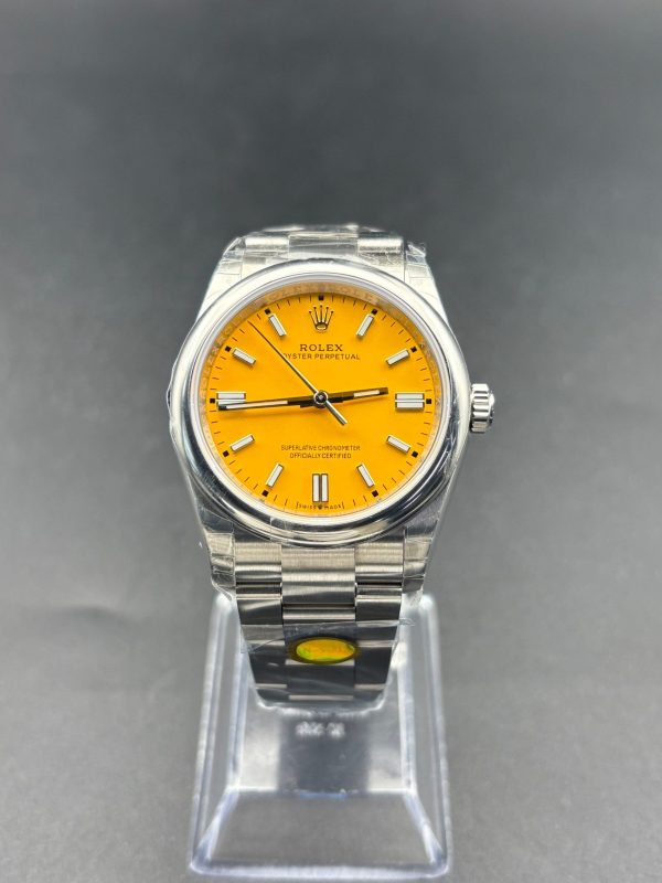 Noob Factory Rolex Oyster Perpetual 126000 36mm Oyster Yellow Dial Super Clone