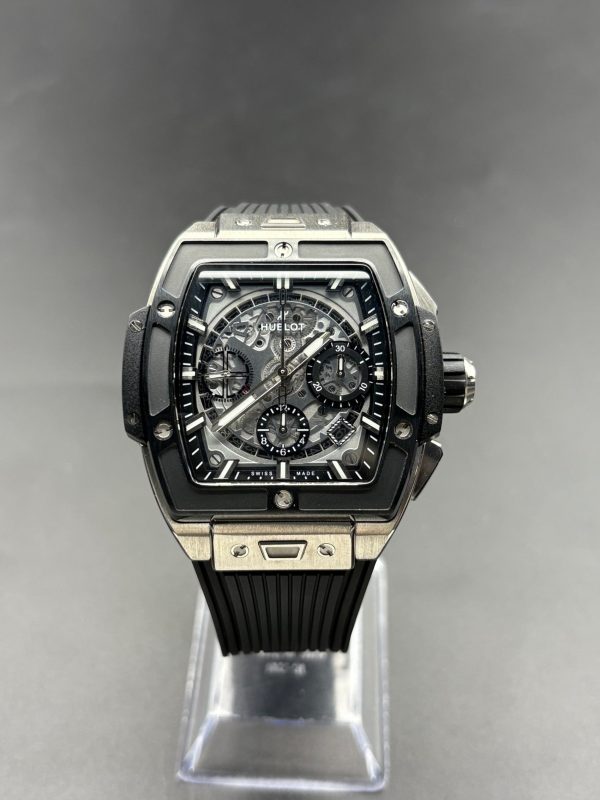 HB Factory Hublot Spirit of Big Bang 45mm Black Skeleton Dial, Rubber strap,HUB4700 Movement Super Clone