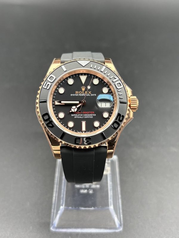 Noob Factory Rolex Yacht-Master 126655  RoseGold  Black Dial 40mm Super Clone
