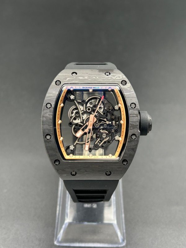 BBR Factory Richard Mille RM055 49.94x42.70mm Black NTPT Carbon Case Super Clone