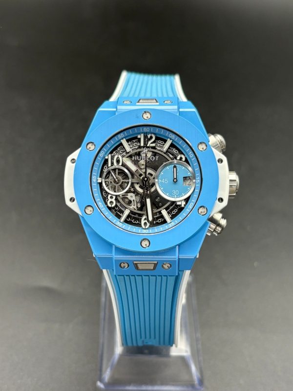 BBF Factory Hublot Big Bang TiffanyBlue Ceramic 42mm,  Rubber strap,HUB1280 Movement Super Clone