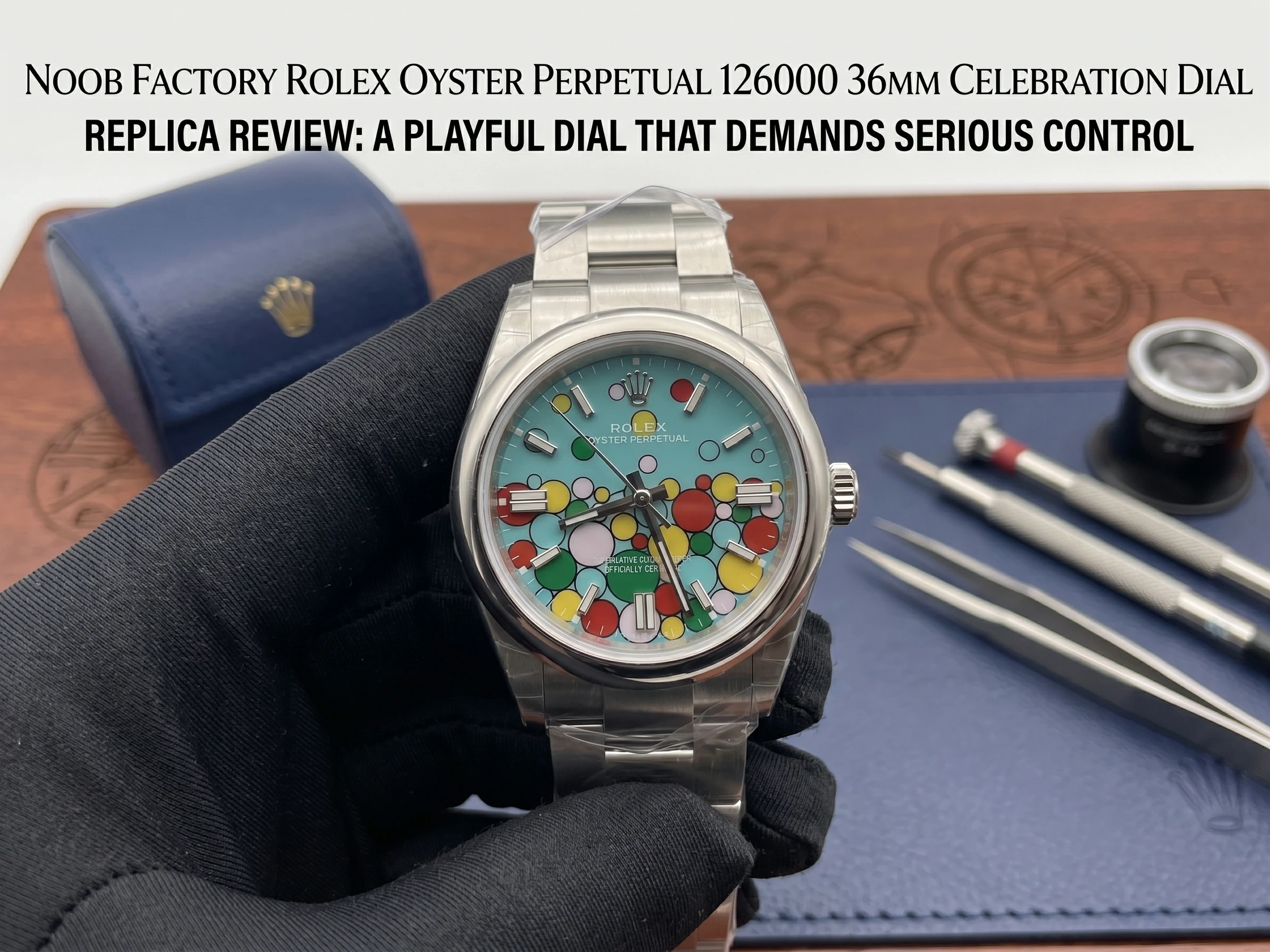 Noob Factory Rolex Oyster Perpetual 126000 Celebration Dial