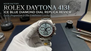 Noob Factory Rolex Daytona Ice Blue Diamond Dial 4131 Movement